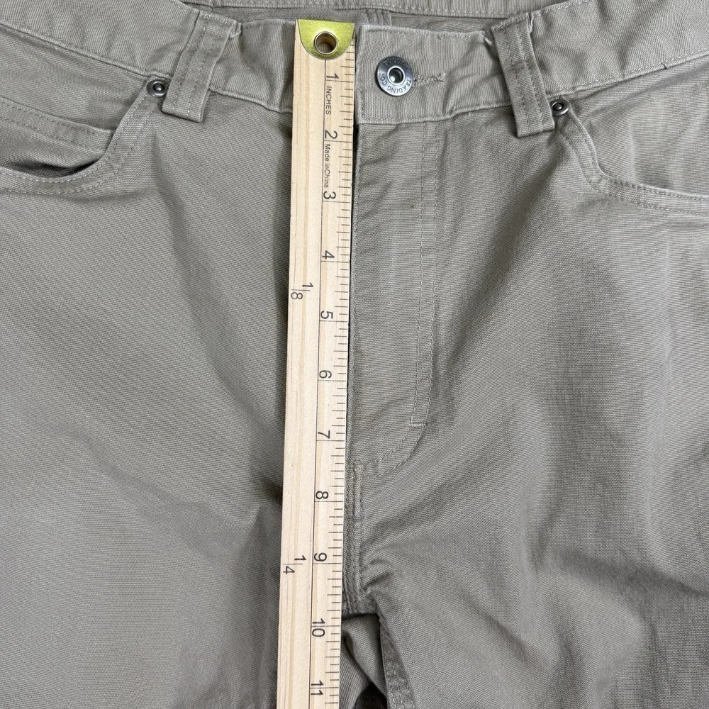Duluth Trading Pants Mens 36x30 Khaki Flex Fire Hose Stretch Canvas Work